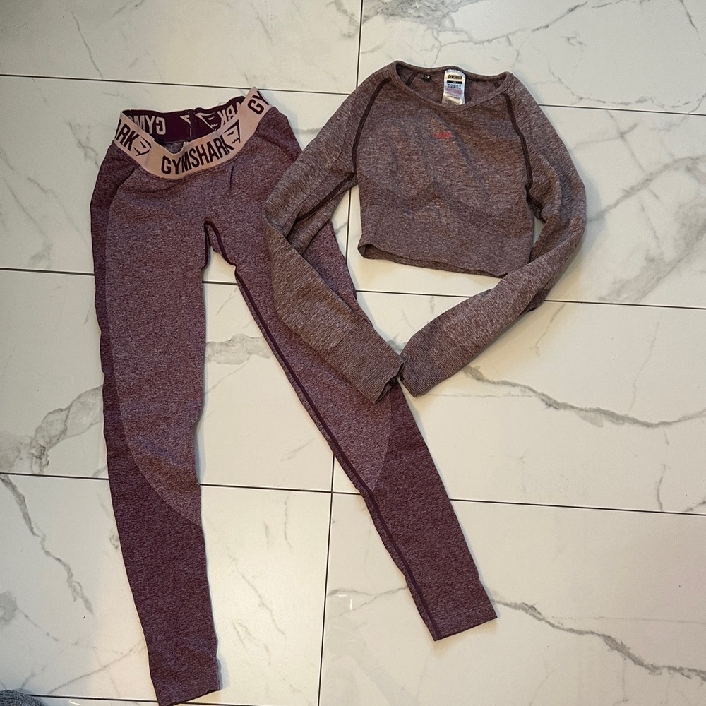 Gymshark Maroon Activewear Set